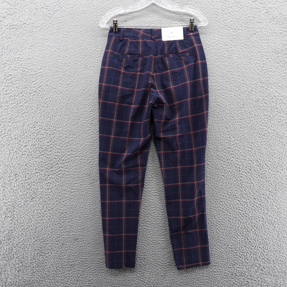 Walter Hagen Clubhouse Plaid Golf Pants Womens 0 Dark Navy Blue WGH15413YD NEW - Picture 2 of 16
